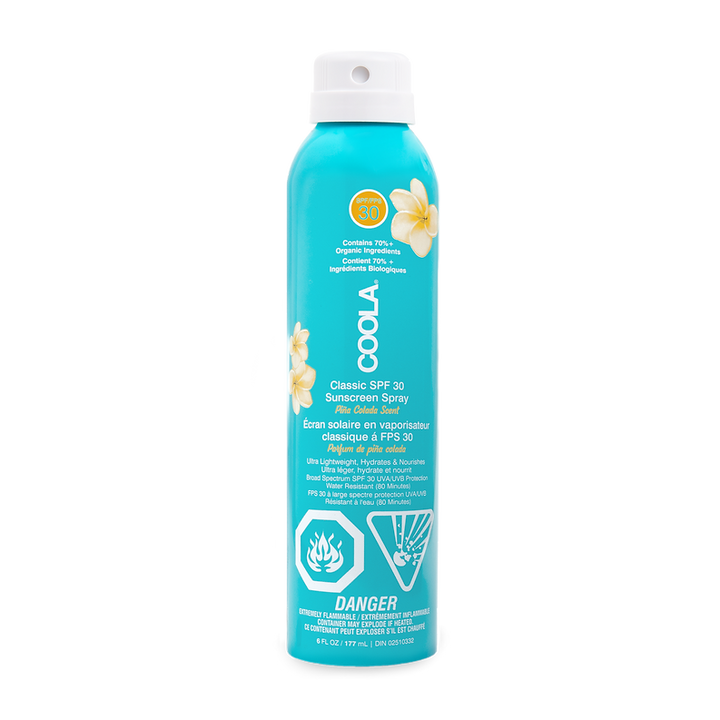 Crème solaire classique en spray pour le corps - Pina colada  / SPF 30 -  177ml - Coola ❤️