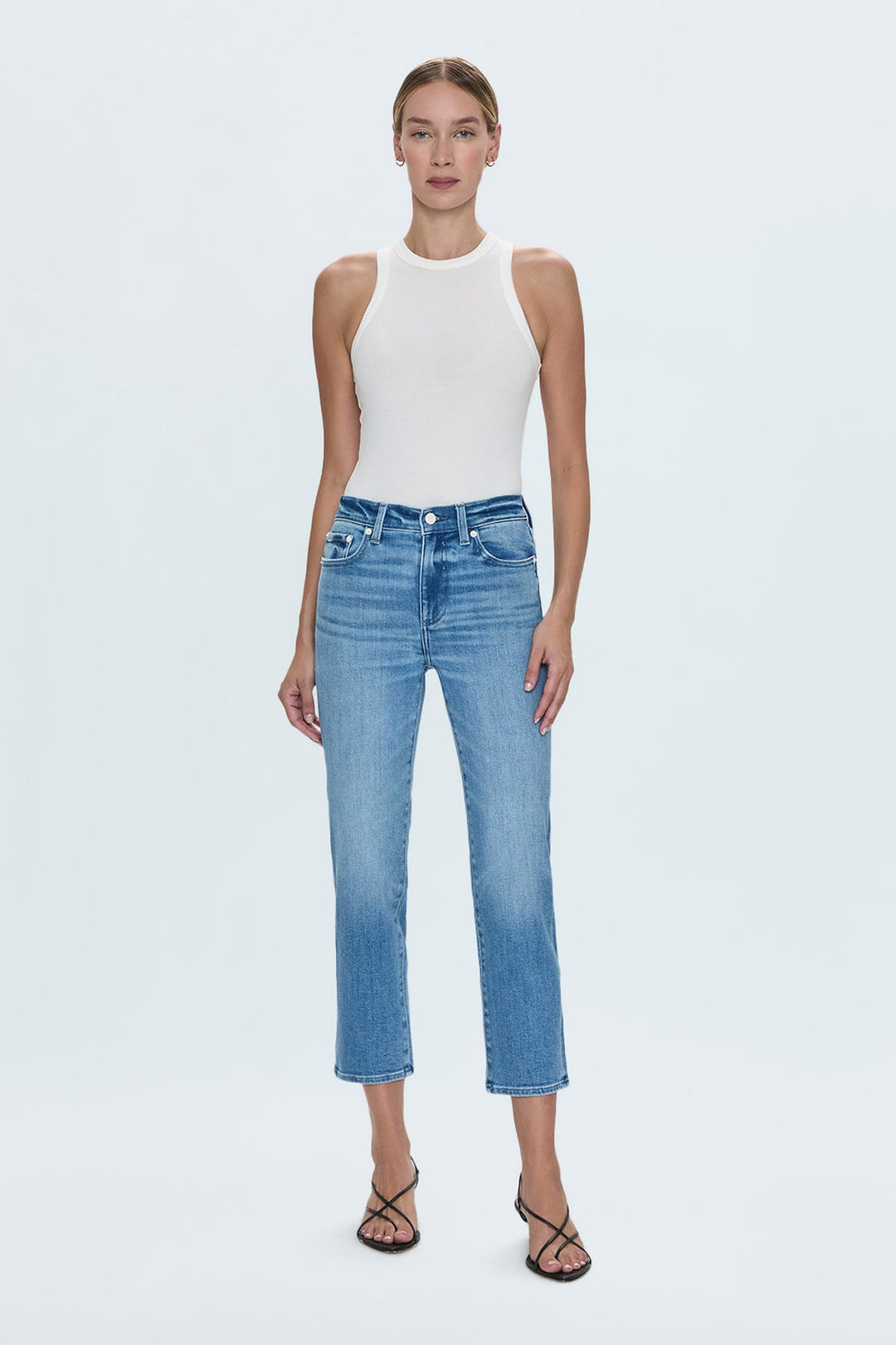 Jeans semi-ajusté Monroe Crop