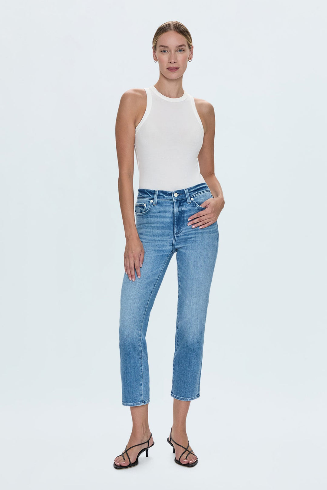 Jeans semi-ajusté Monroe Crop