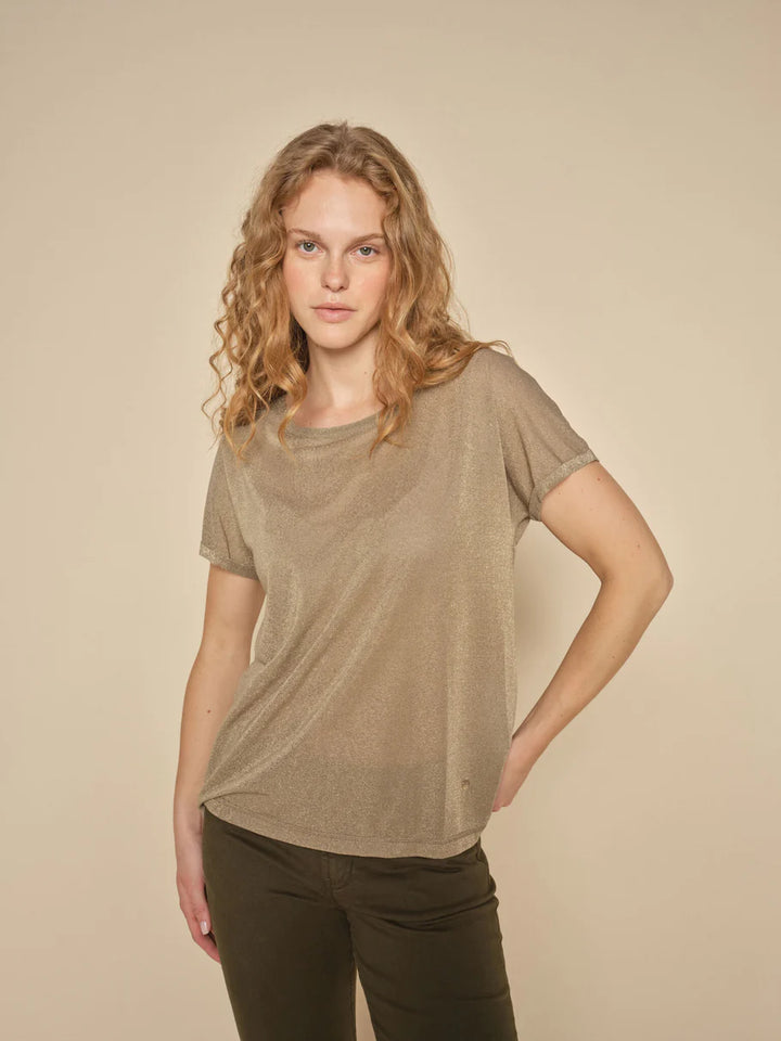 T-shirt ample en lurex Kay