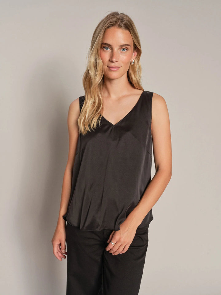 Camisole de soie col V Astrid