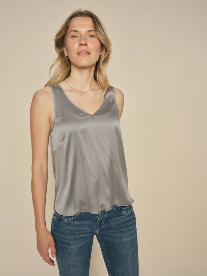 Camisole de soie col V Astrid