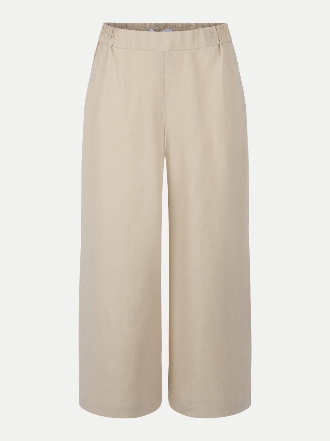 Pantalon taille élastique 6/8 jambe évasée