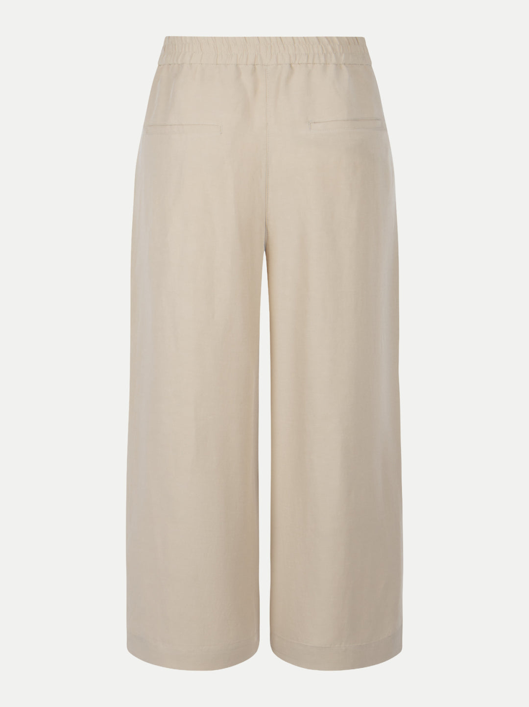 Pantalon taille élastique 6/8 jambe évasée