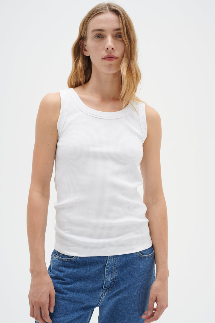 Camisole coton col rond Dagna