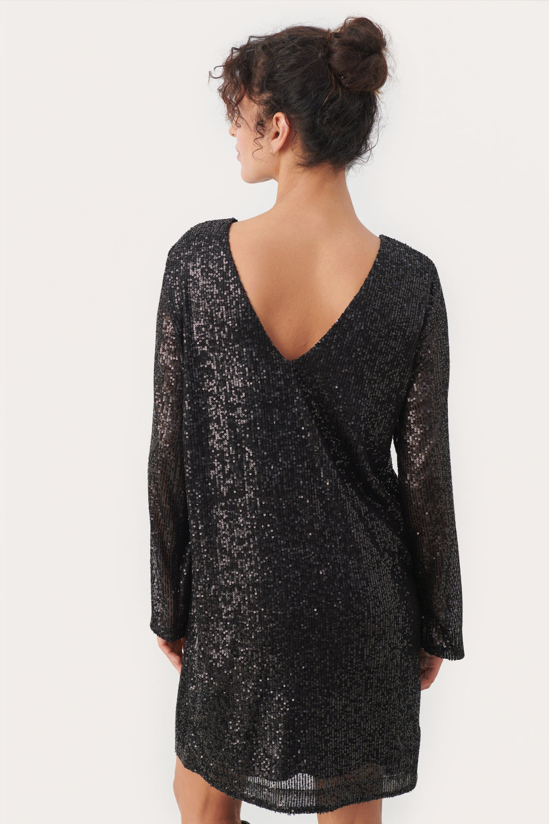 Robe droite paillettes