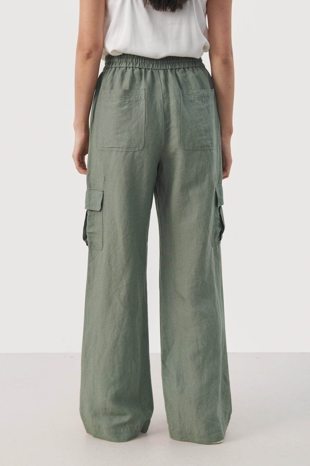 Pantalon style cargo taille élastique Grazia