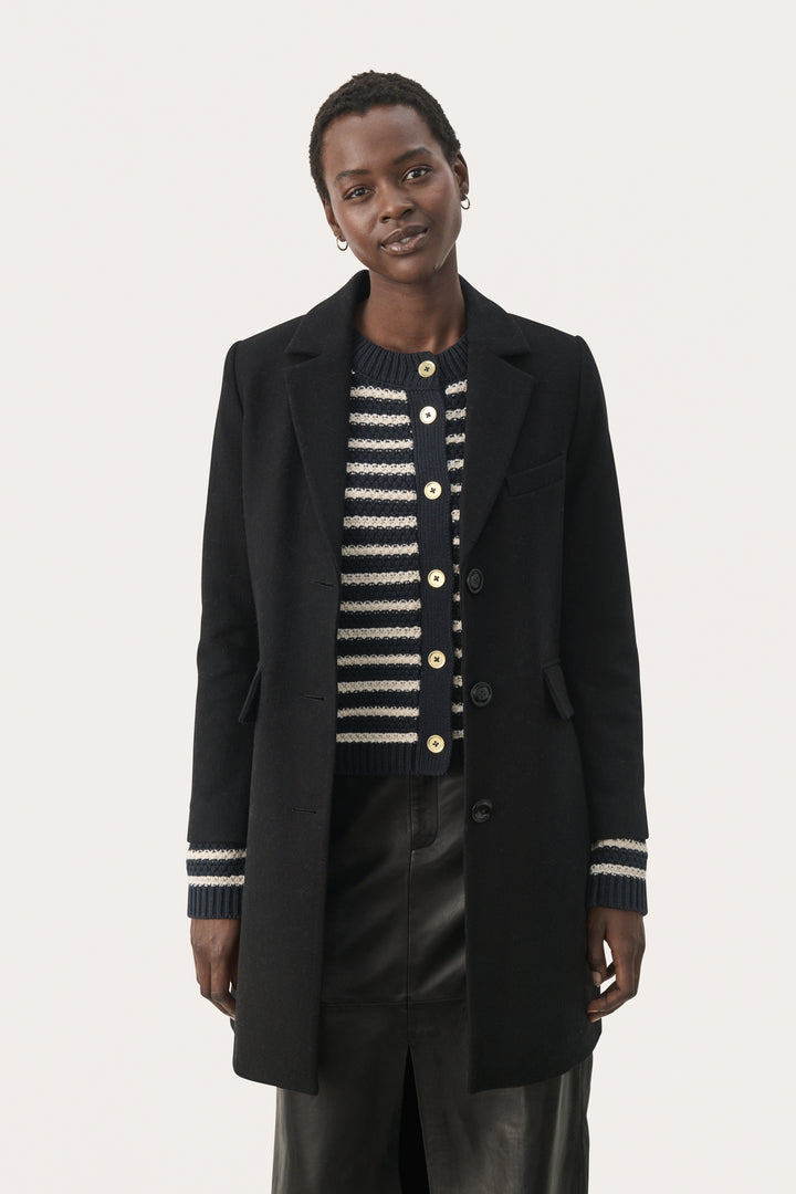 Manteau col tailleur Leanette