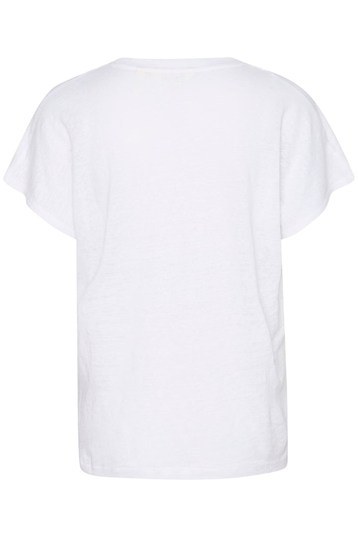 T-shirt col V en lin Axelines