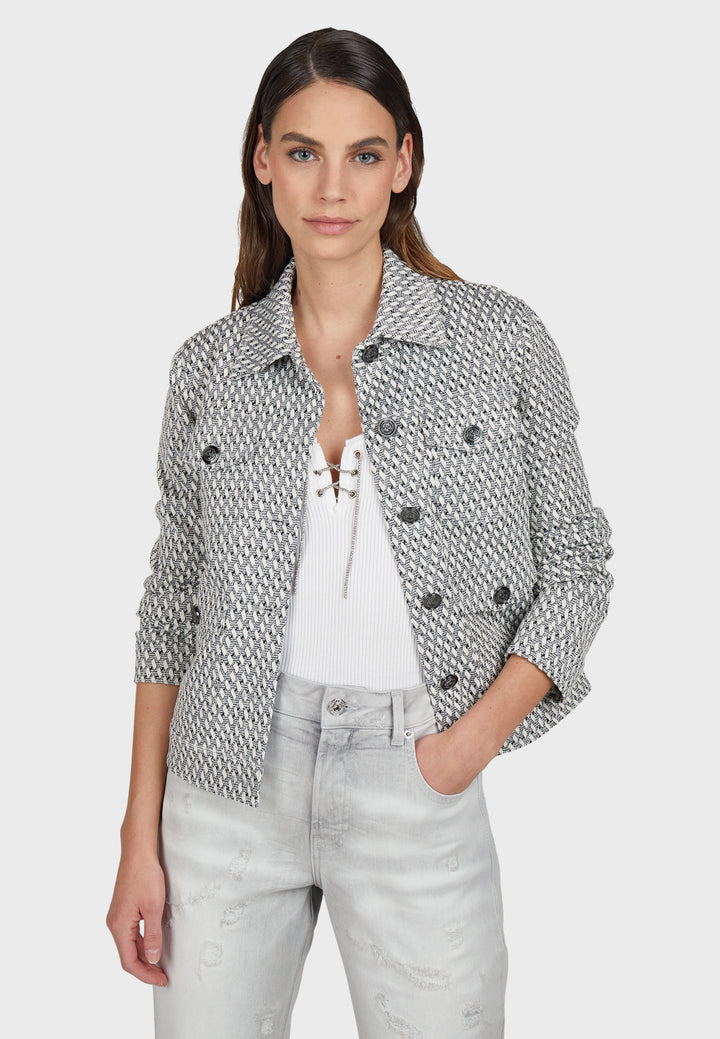 Veste en jacquard lurex