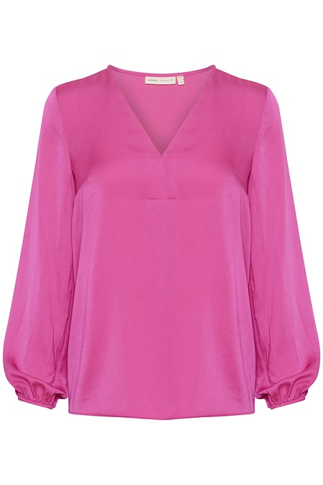 Blouse légère col V Rinda - Fushia