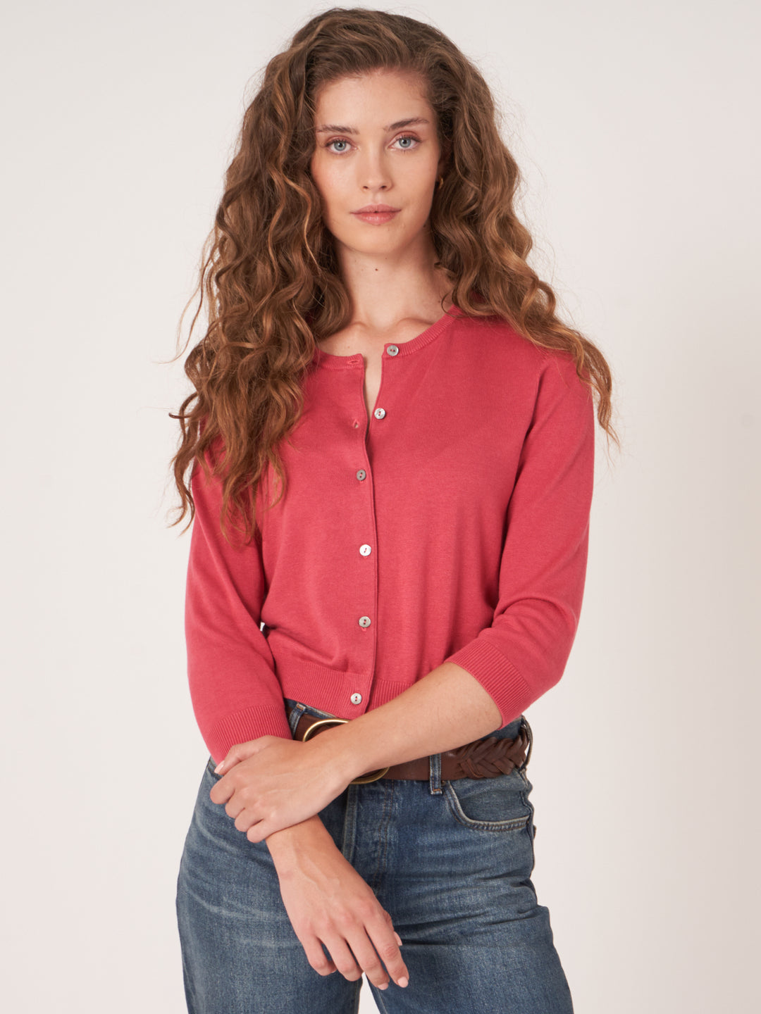 Cardigan classique col rond