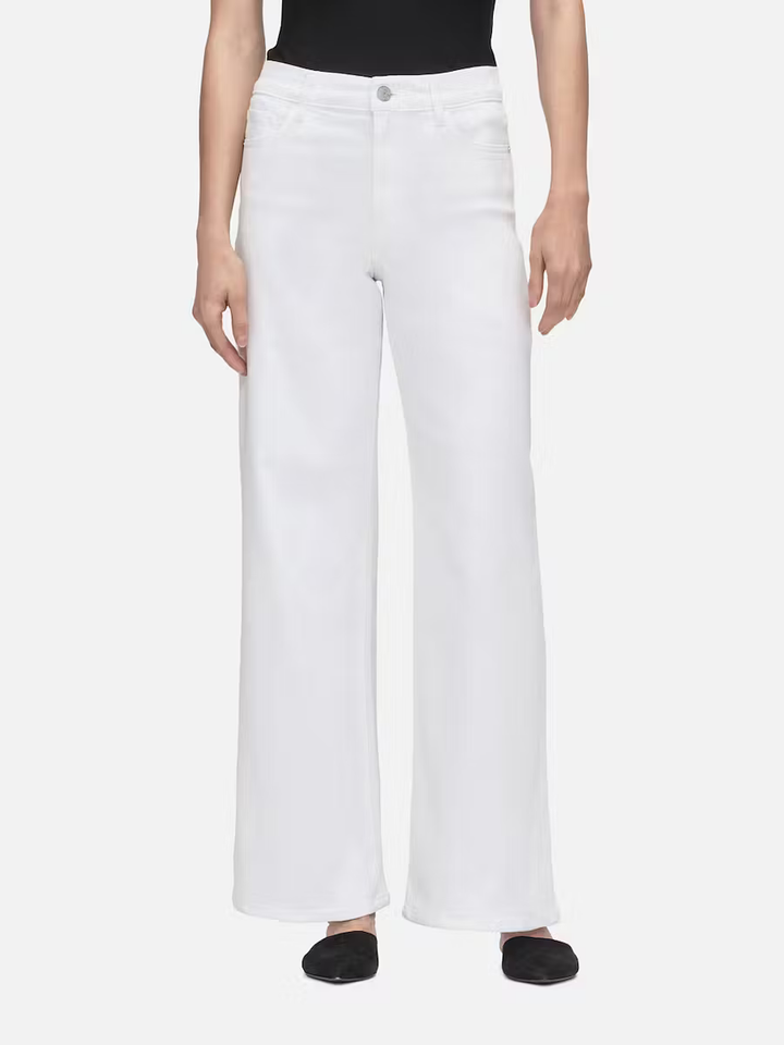 Jeans Slim Palazzo - Blanc