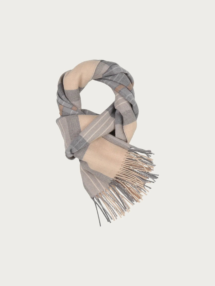 Foulard en laine avec carreaux