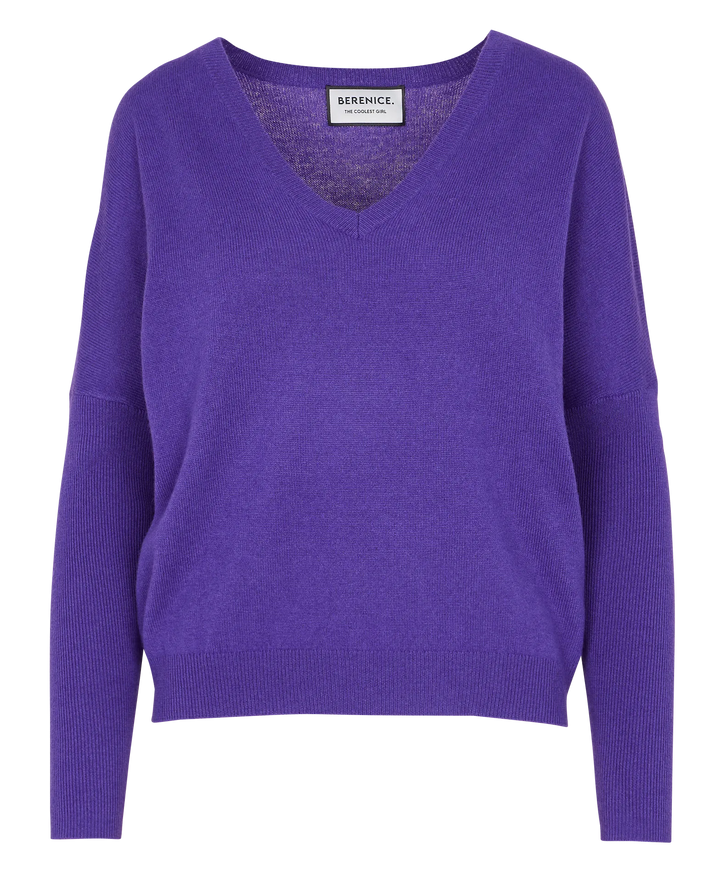 Pull mauve avec motif d'ailes Aurola