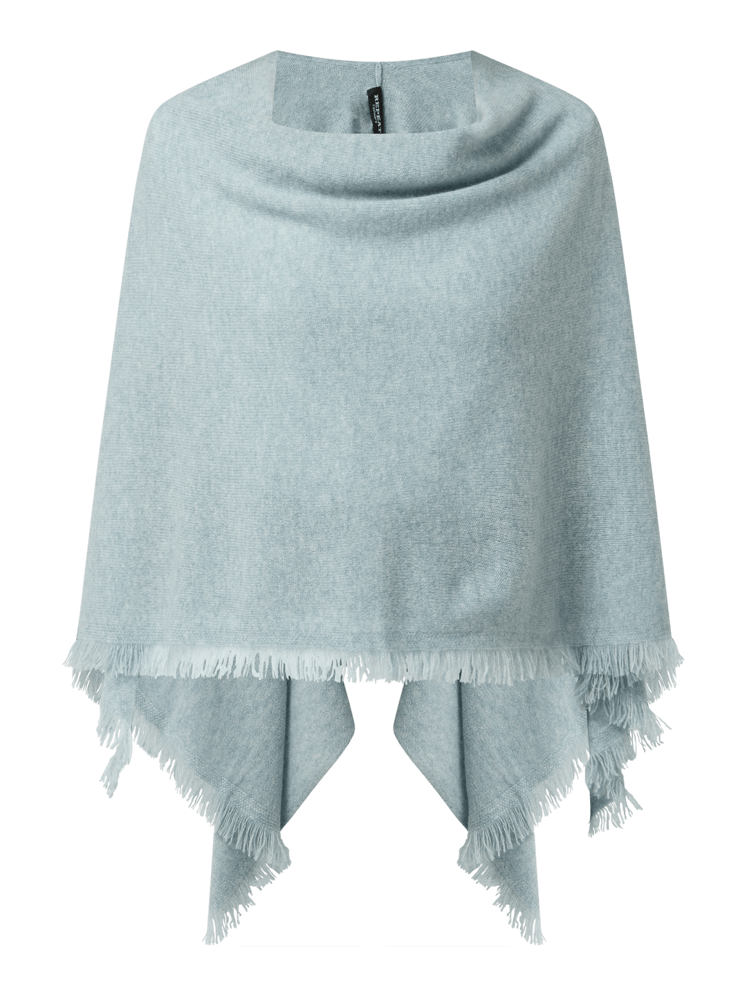 Poncho en cachemire avec franges