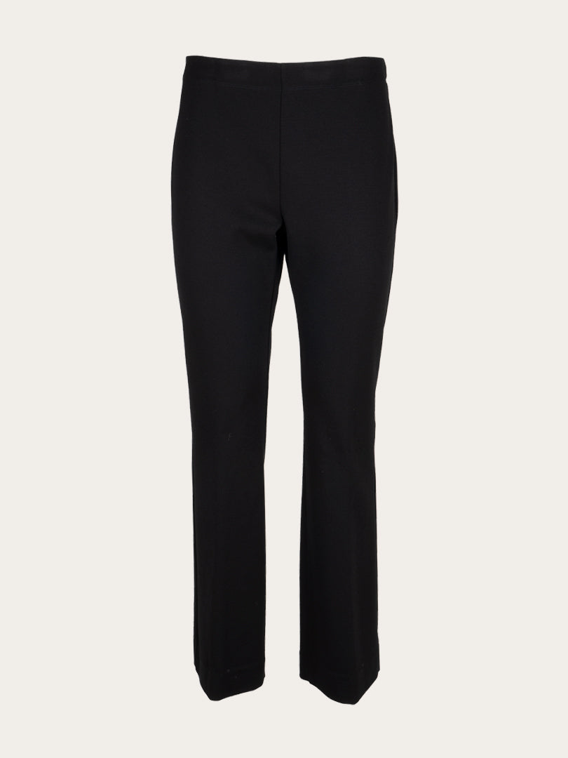 Pantalon marine droit avec taille élastique