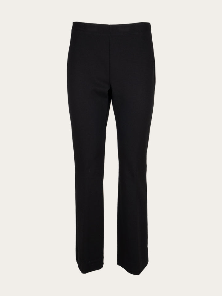 Pantalon marine droit avec taille élastique