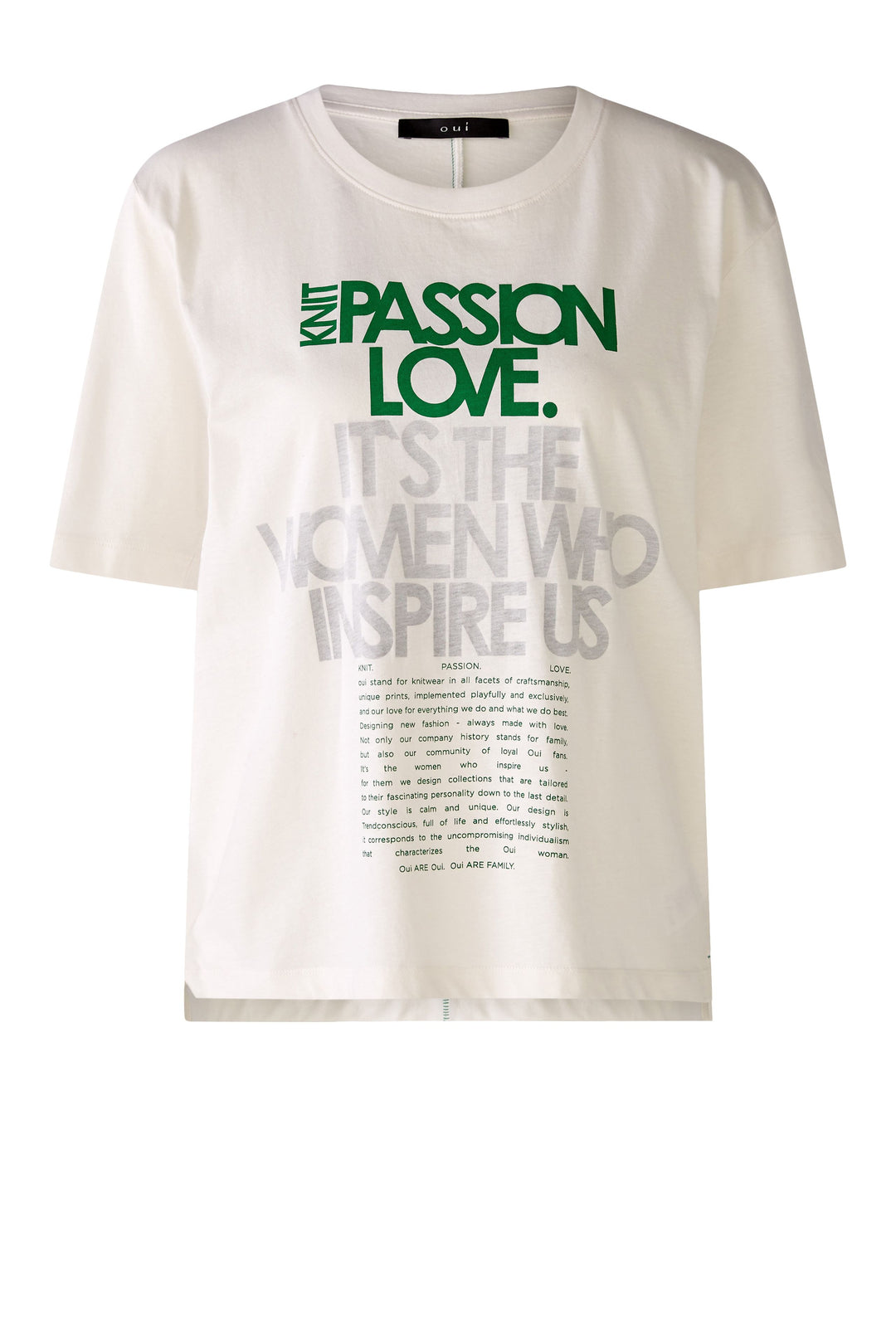 T-shirt avec écriture Passion Love