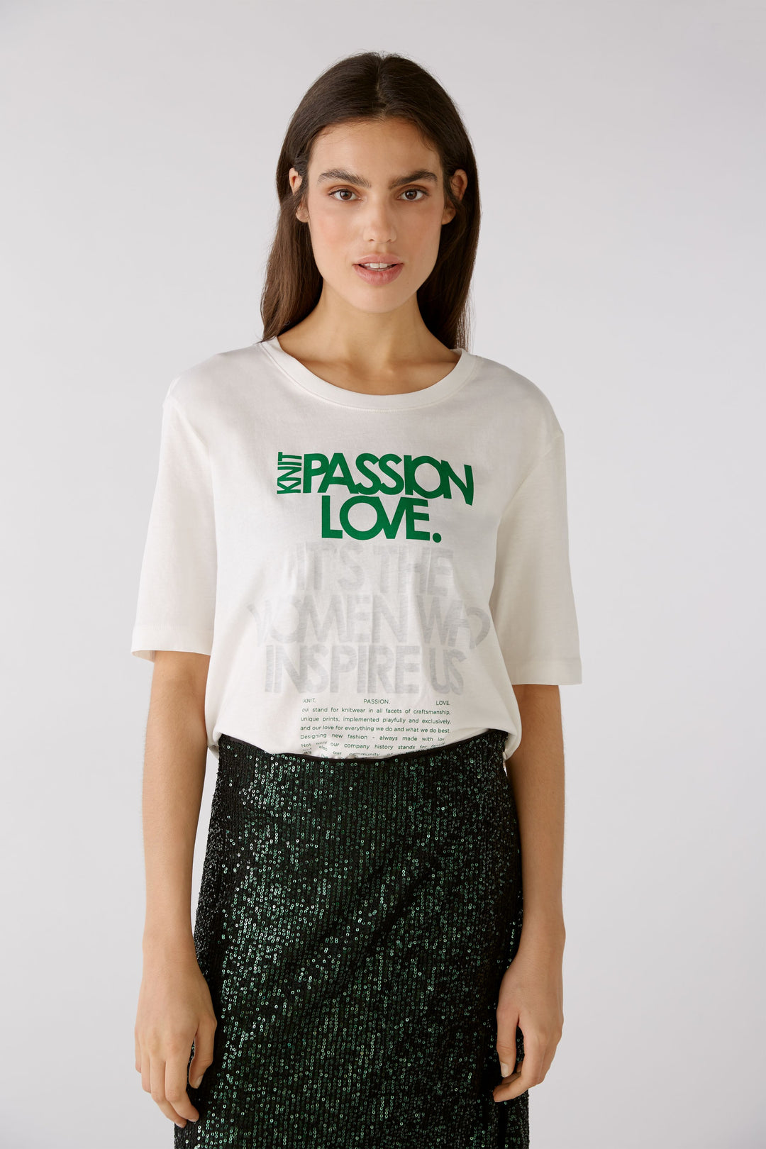 T-shirt avec écriture Passion Love