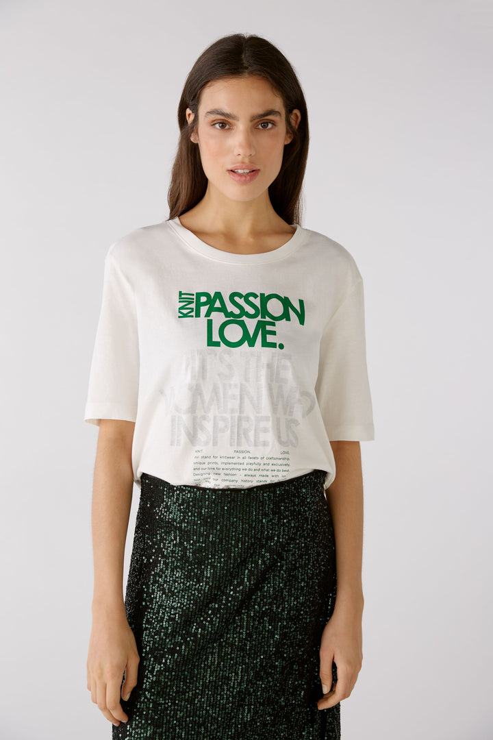 T-shirt avec écriture Passion Love