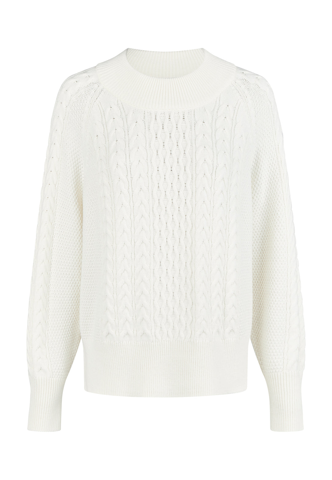 Pull en tricot col rond