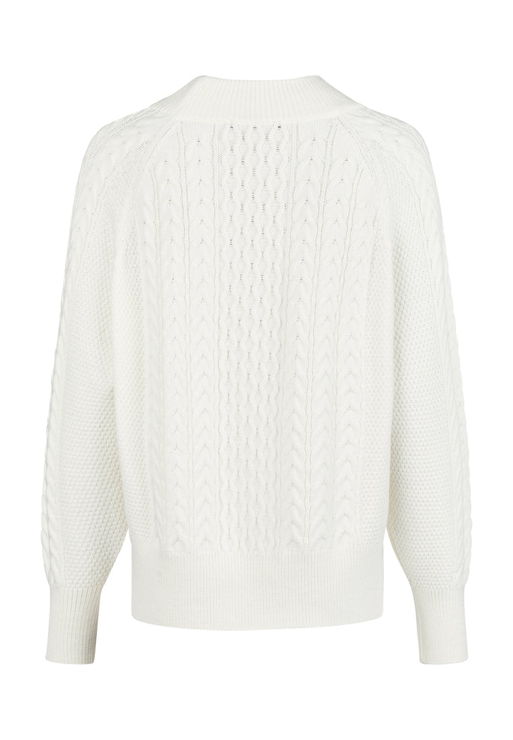 Pull en tricot col rond