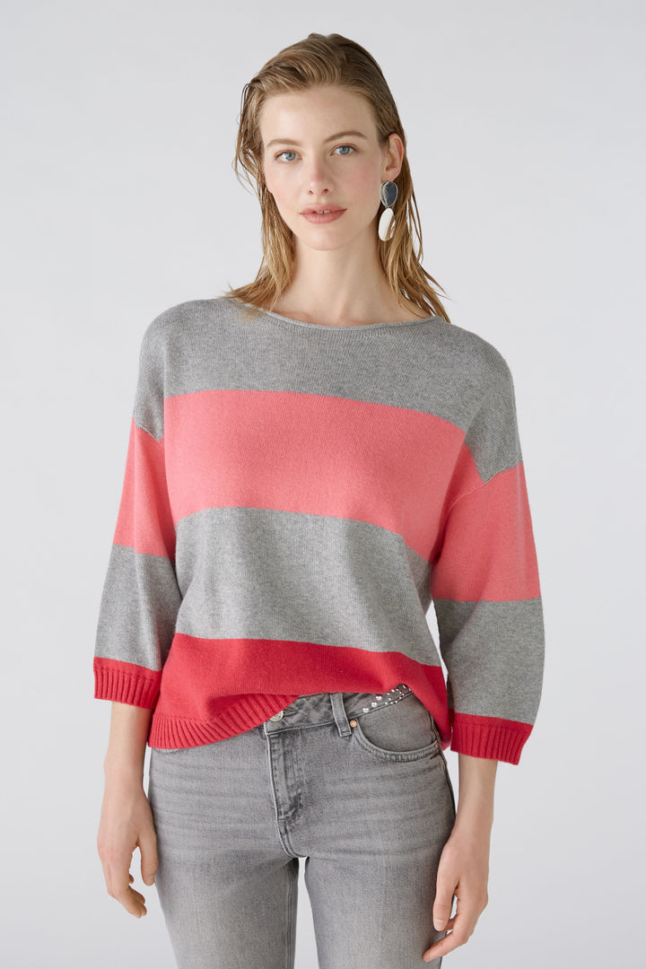 Pull en tricot avec rayures