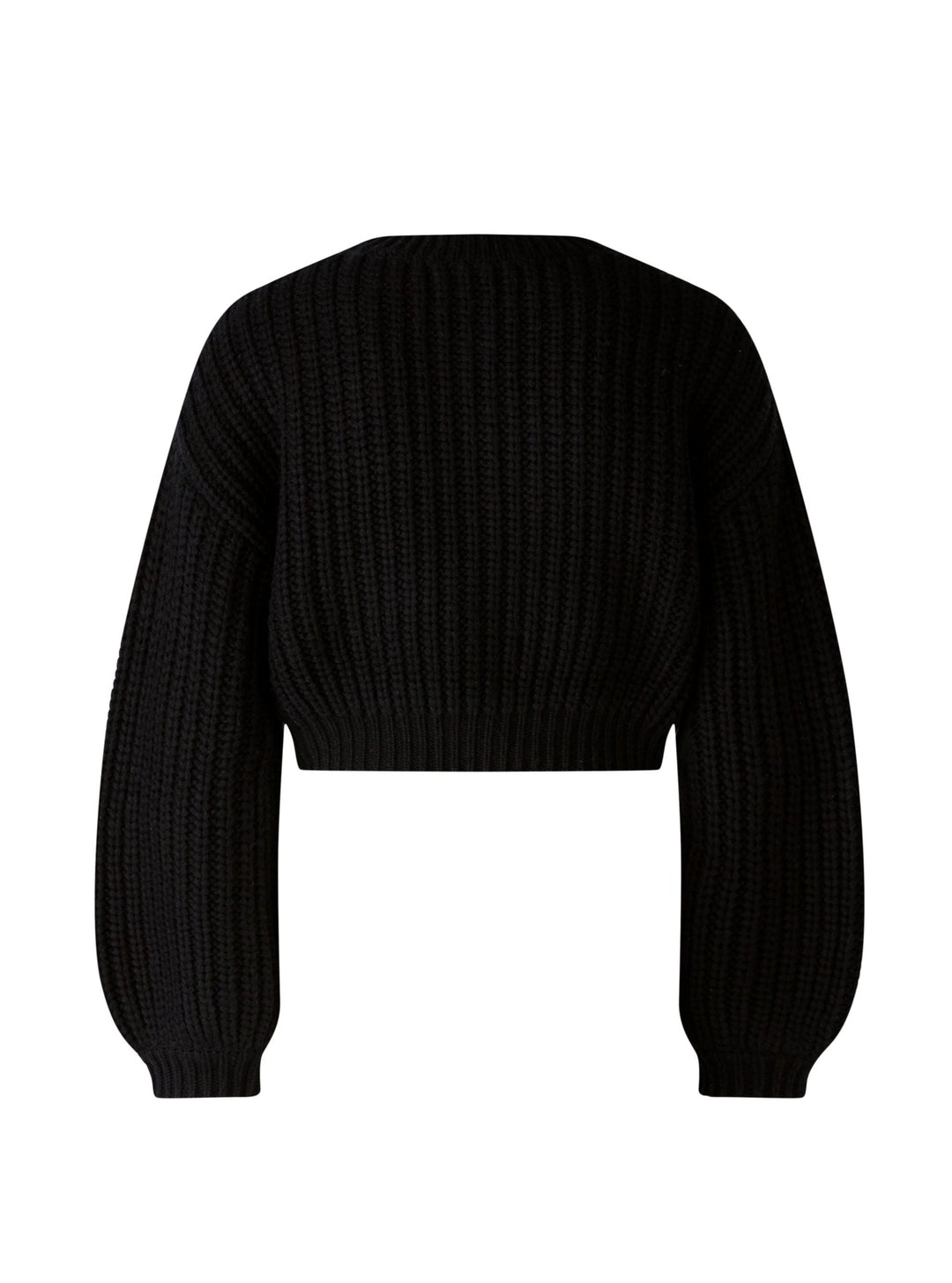 Cardigan court en tricot noir