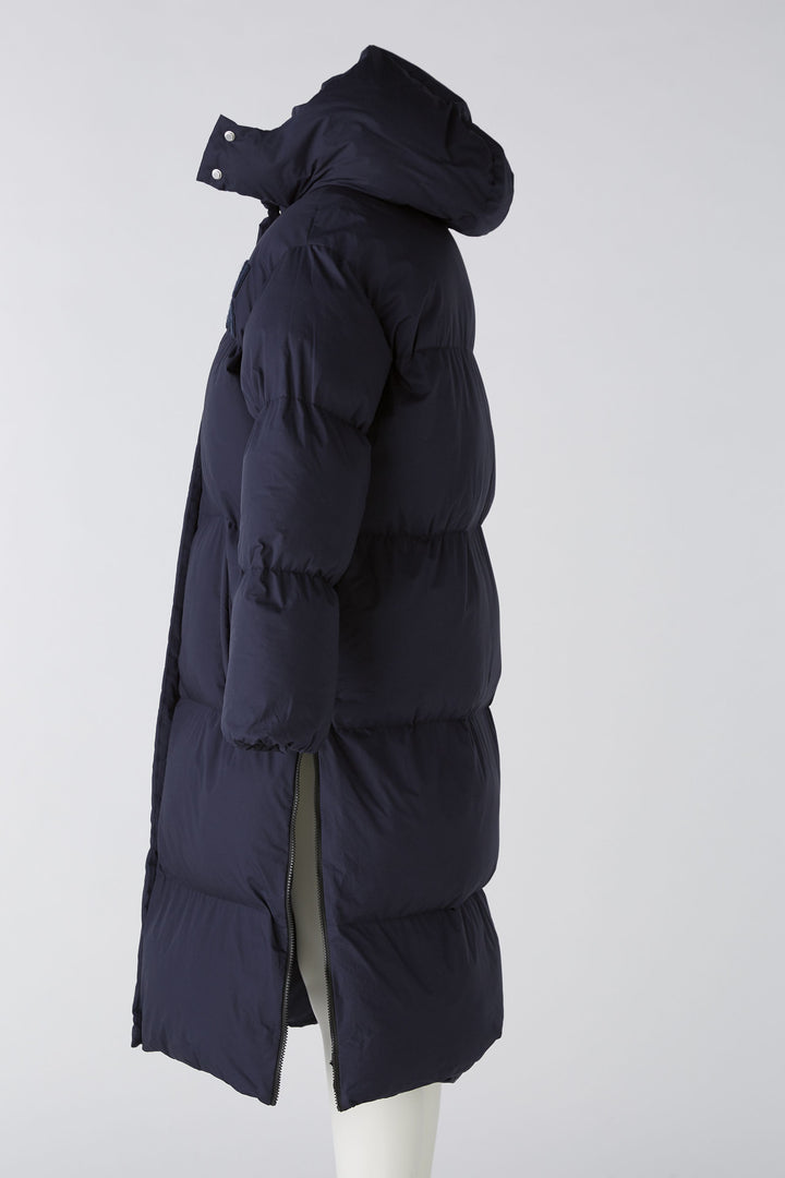 Manteau long duvet matelassé marine - HIVER