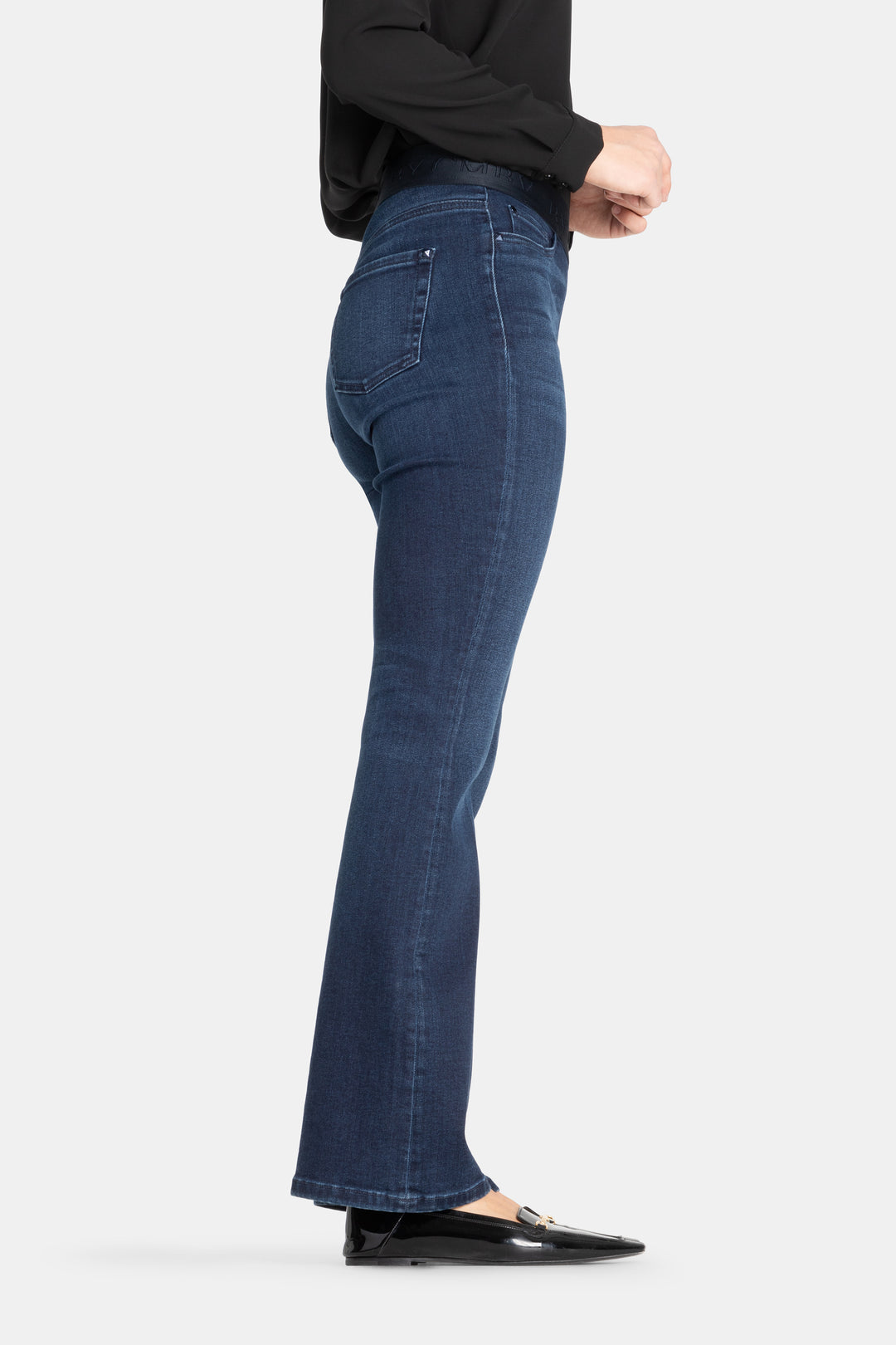 Jean bootcut avec taille élastique Philia