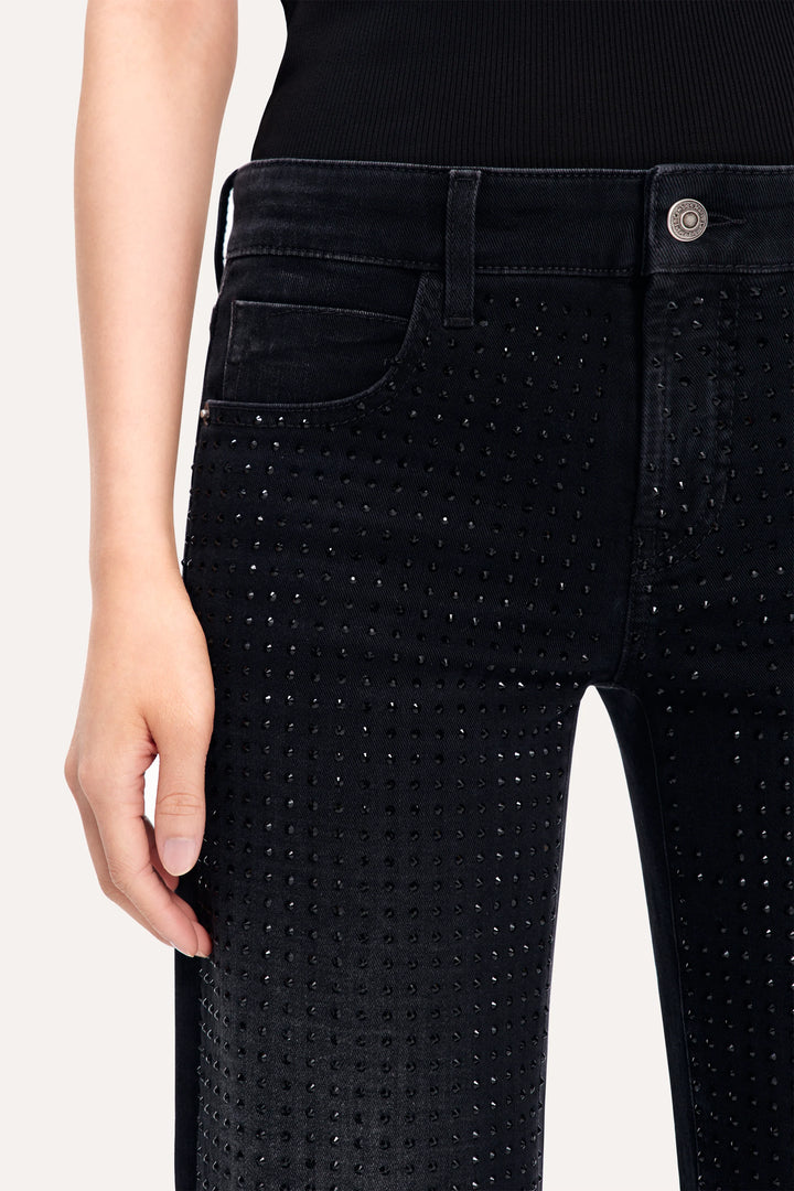 Jeans avec cristaux scintillants Tess