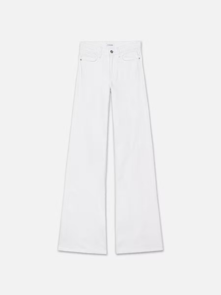 Jeans Slim Palazzo - Blanc