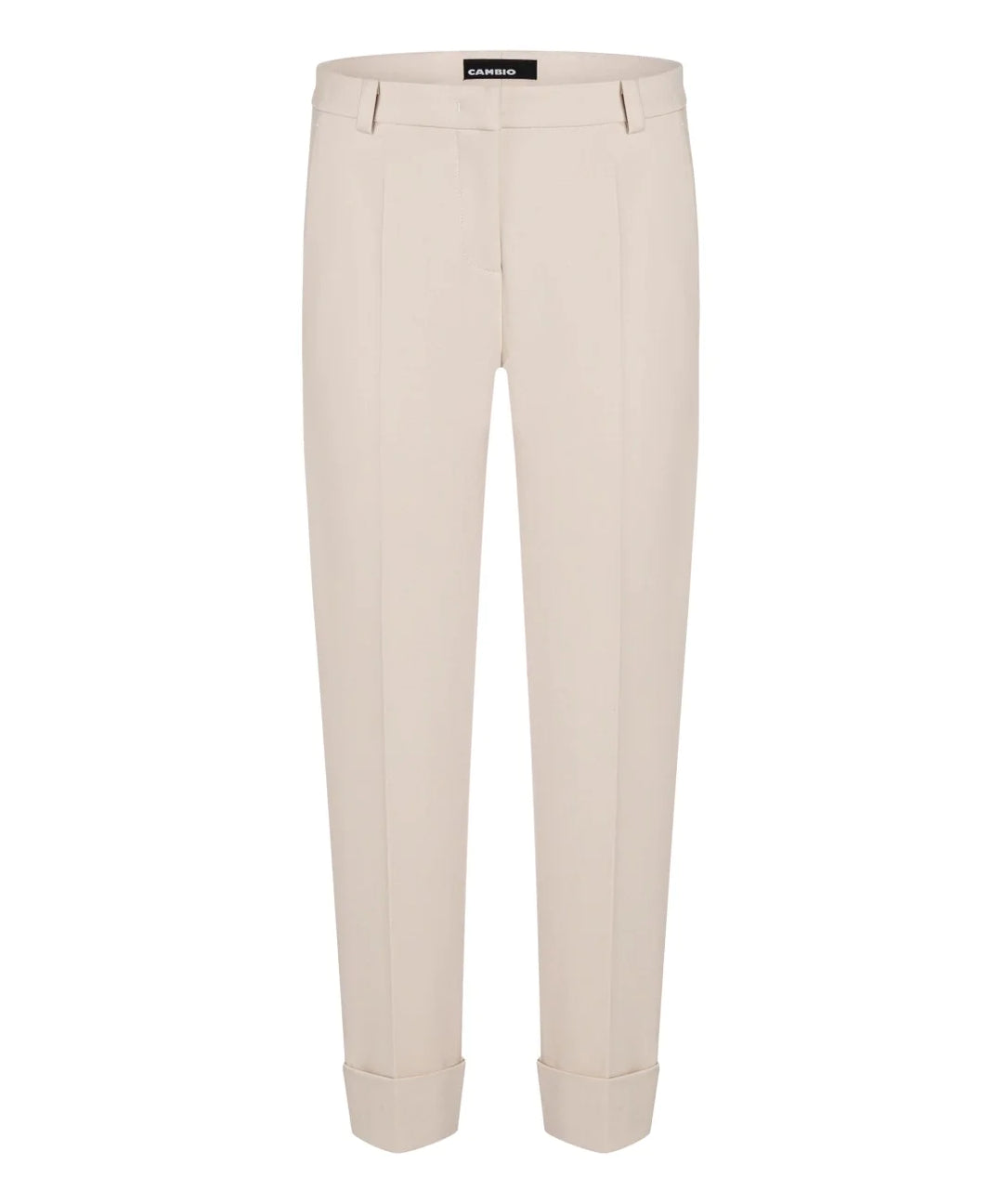 Pantalon coupe droite extensible - Crème