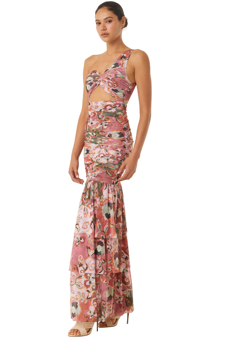 Robe longue avec motifs batik