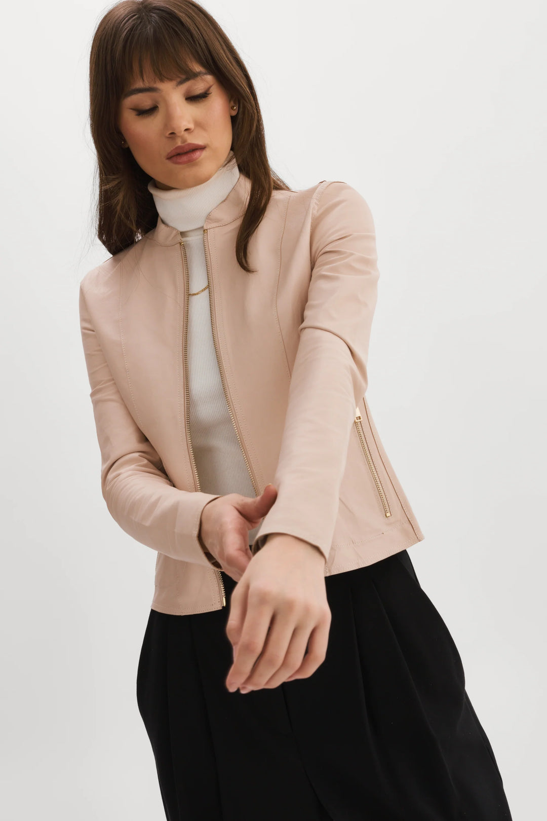 Veste de cuir reversible Rose Boutique AVEC STYLE