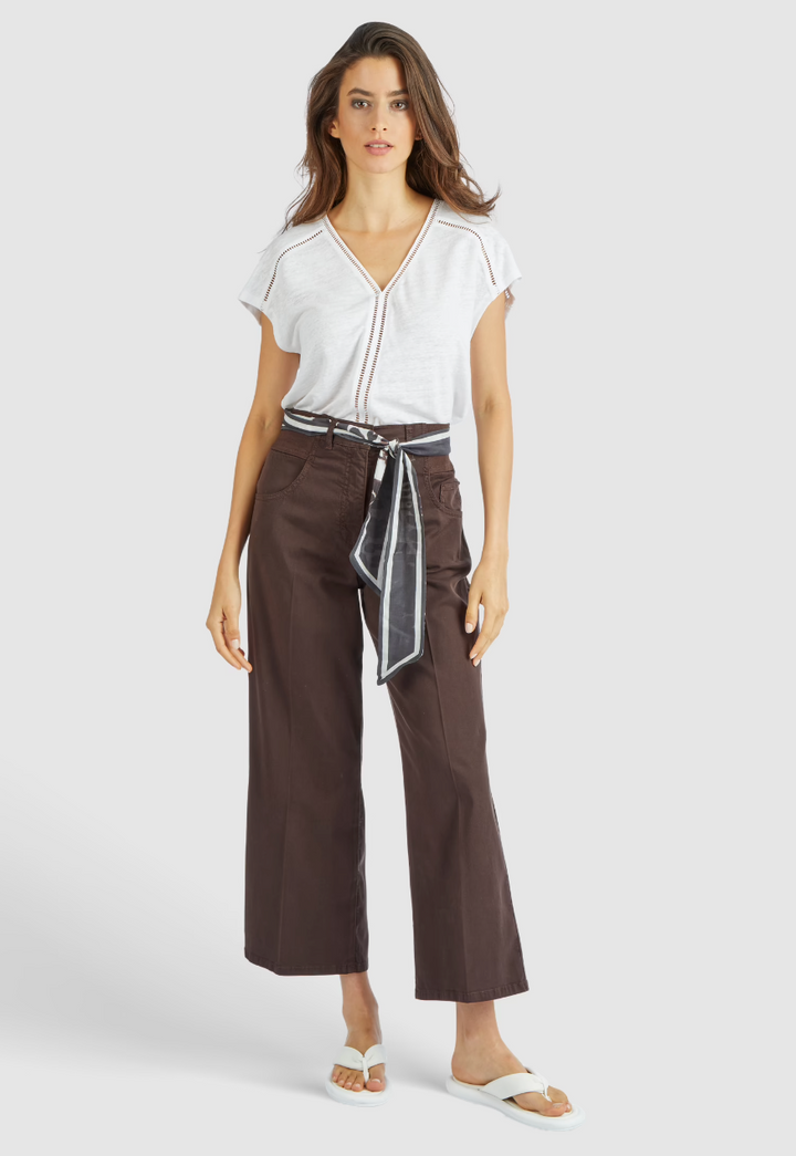 Pantalon coton taille élastique