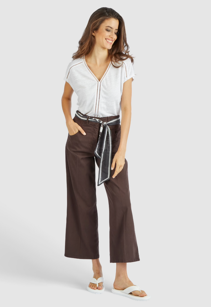 Pantalon coton taille élastique