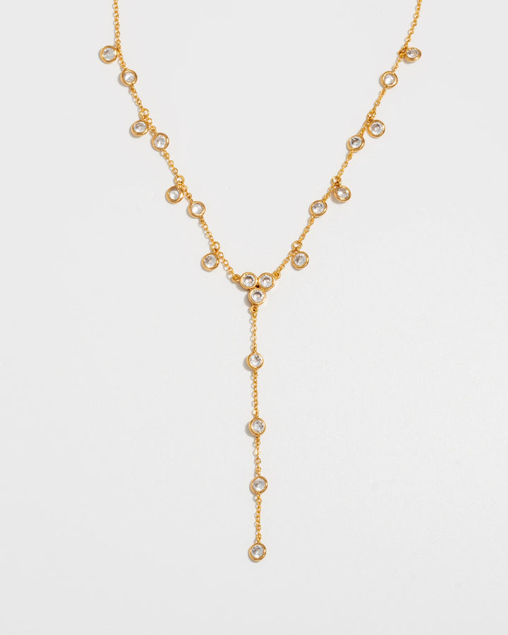 Collier cristal Lariat