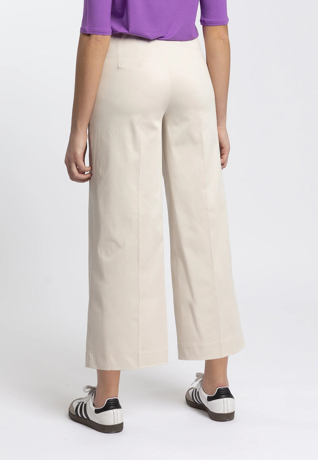 Pantalon popeline coton taille élastique