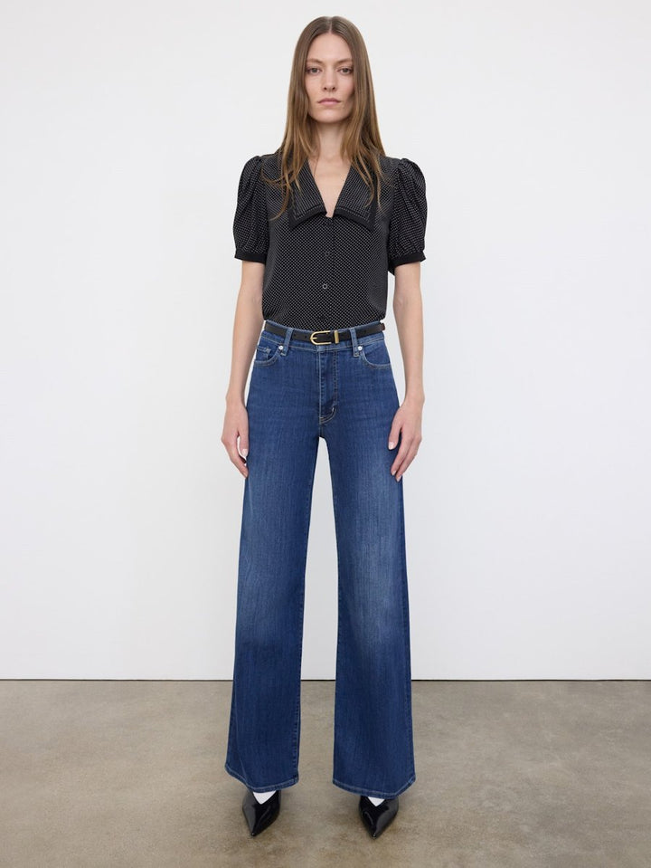 Jeans Slim Palazzo Long - Lupine