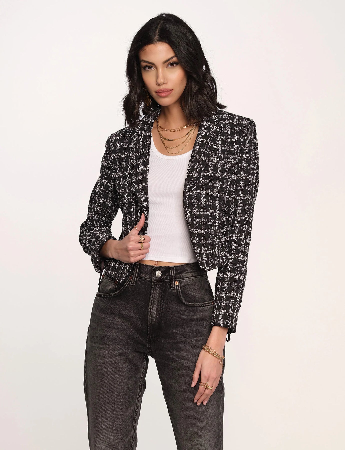 Blazer tweed Lupin Boutique AVEC STYLE