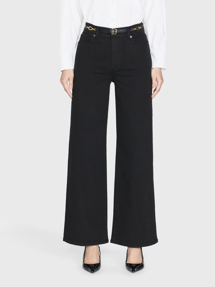 Jeans Slim Palazzo - Noir