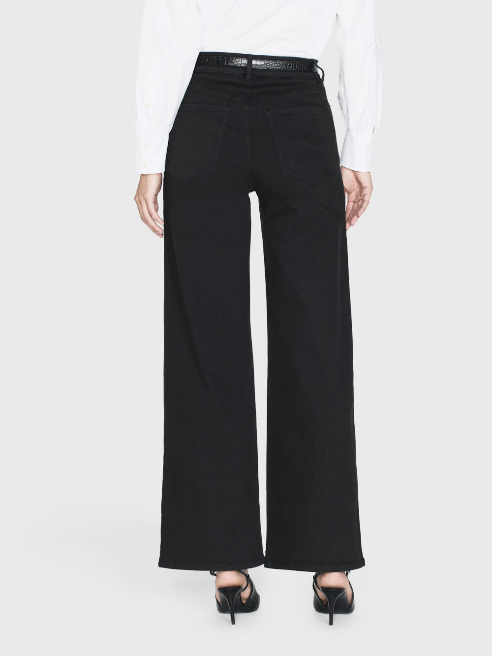 Jeans Slim Palazzo - Noir