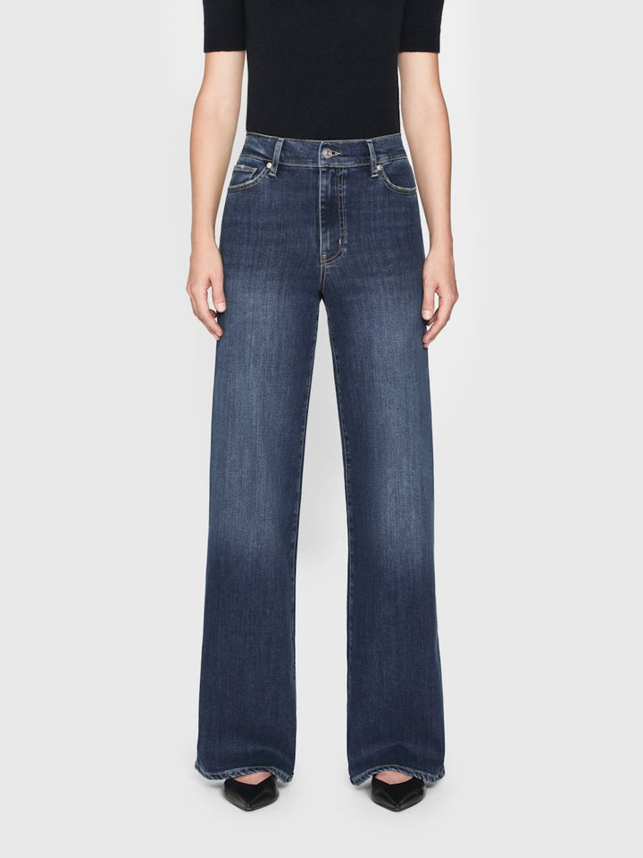 Jeans Slim Palazzo Long - Lupine