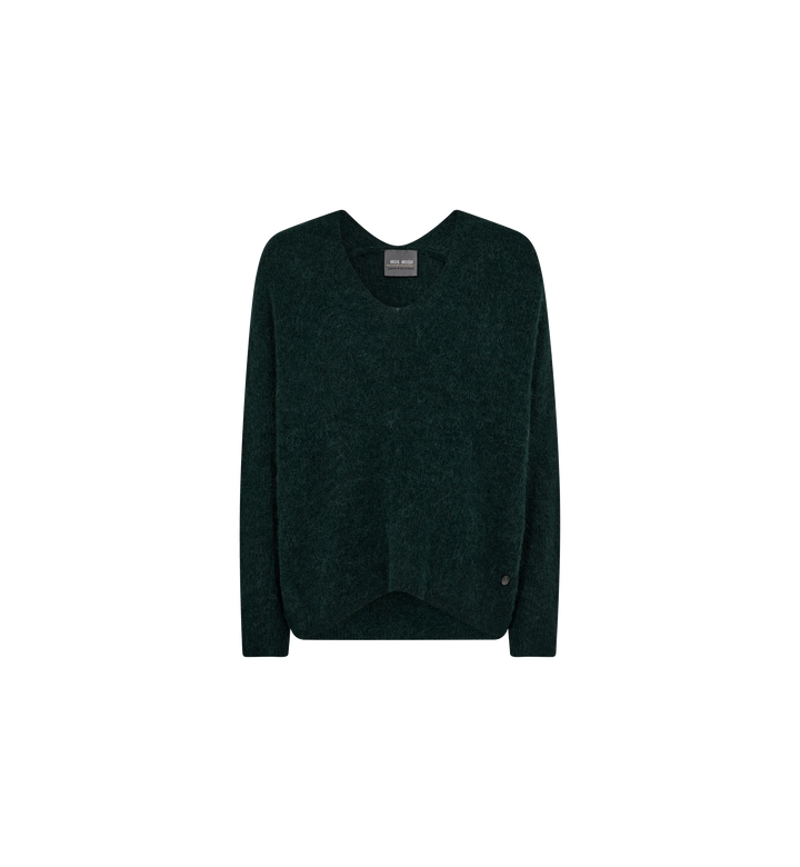 Pull col V en laine douce Thora