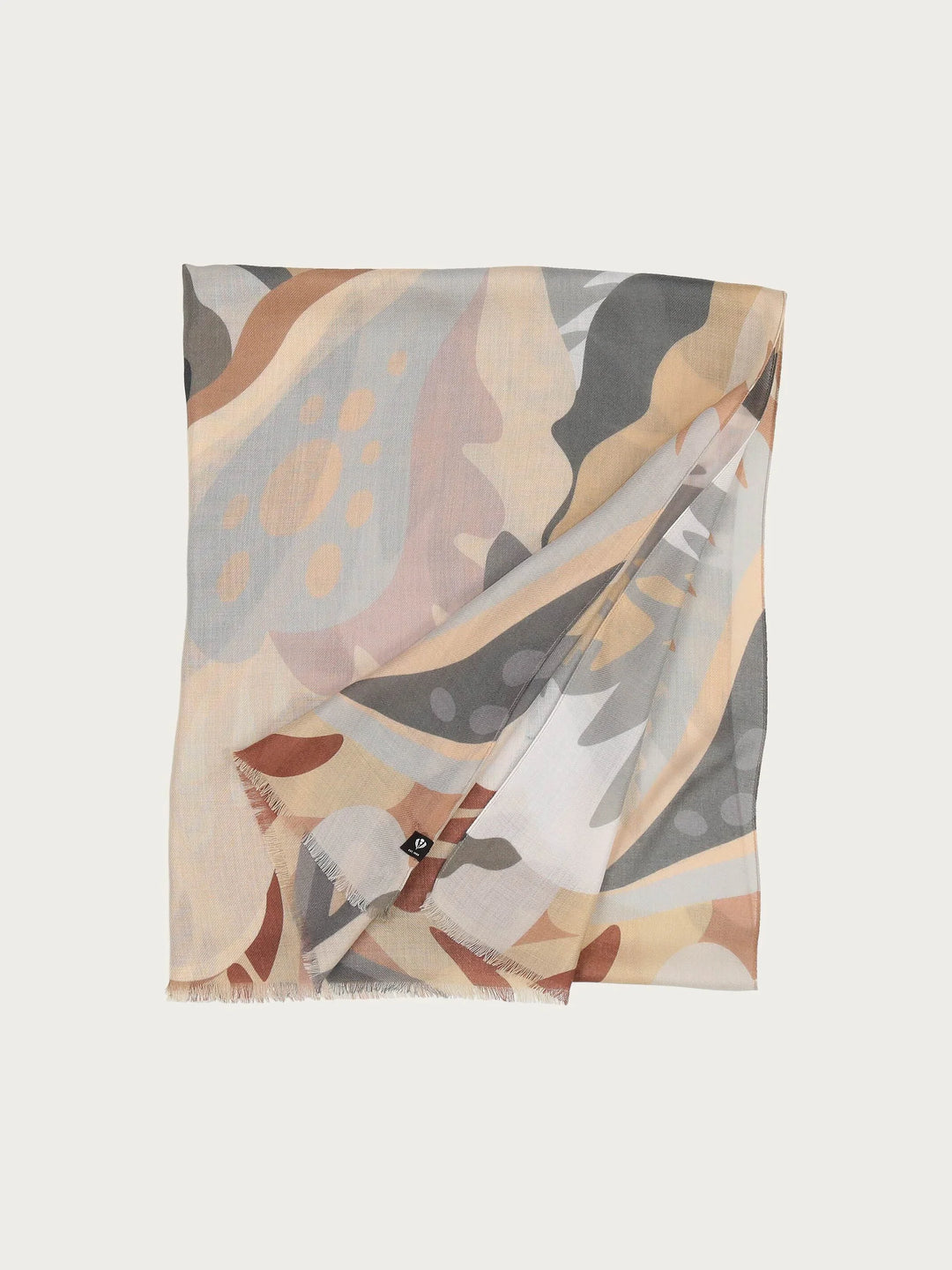 Foulard avec motifs fleurs abstraits