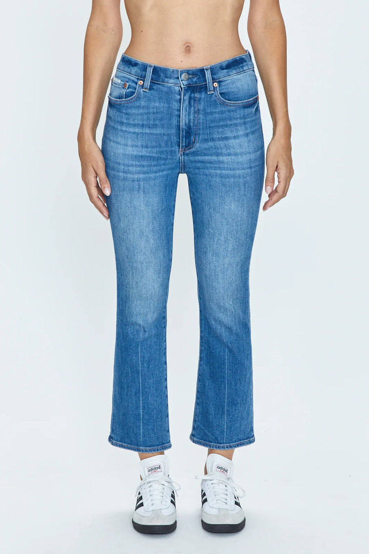 Jeans Lennon - Crop Évasé - Bleu caravan