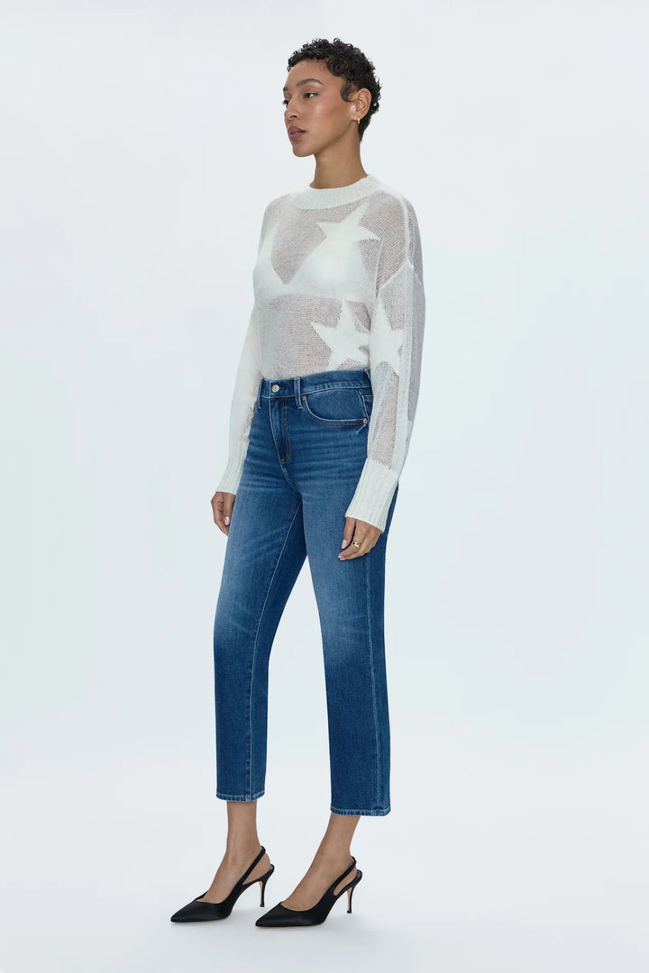 Jeans semi-ajusté Monroe Crop