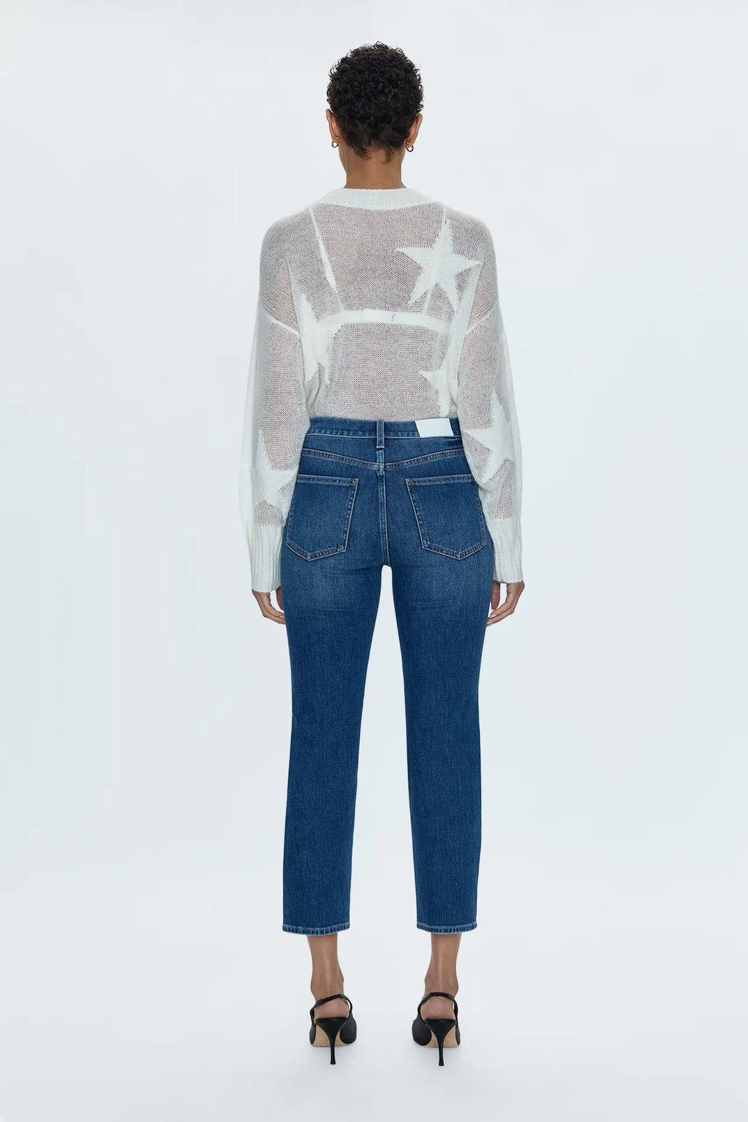 Jeans semi-ajusté Monroe Crop